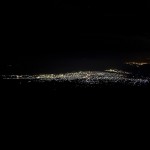 富士山から街の灯り